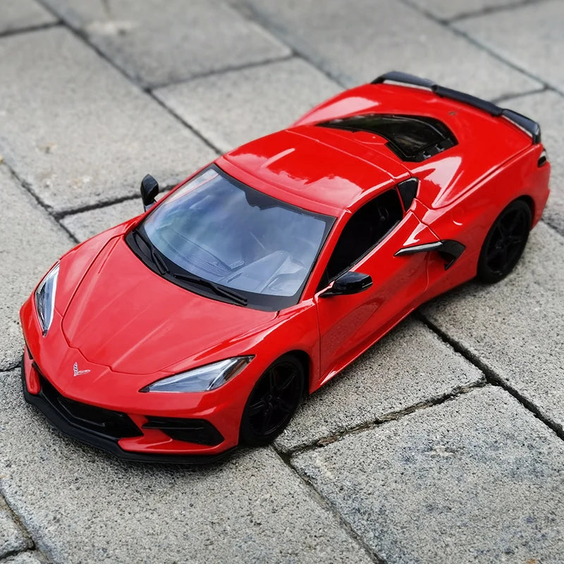 Maisto 1:18 2020 Chevrolet Corvette C8 Simulated Sports Car Alloy Retro Car Model Classic Car Model Car Decoration Collection