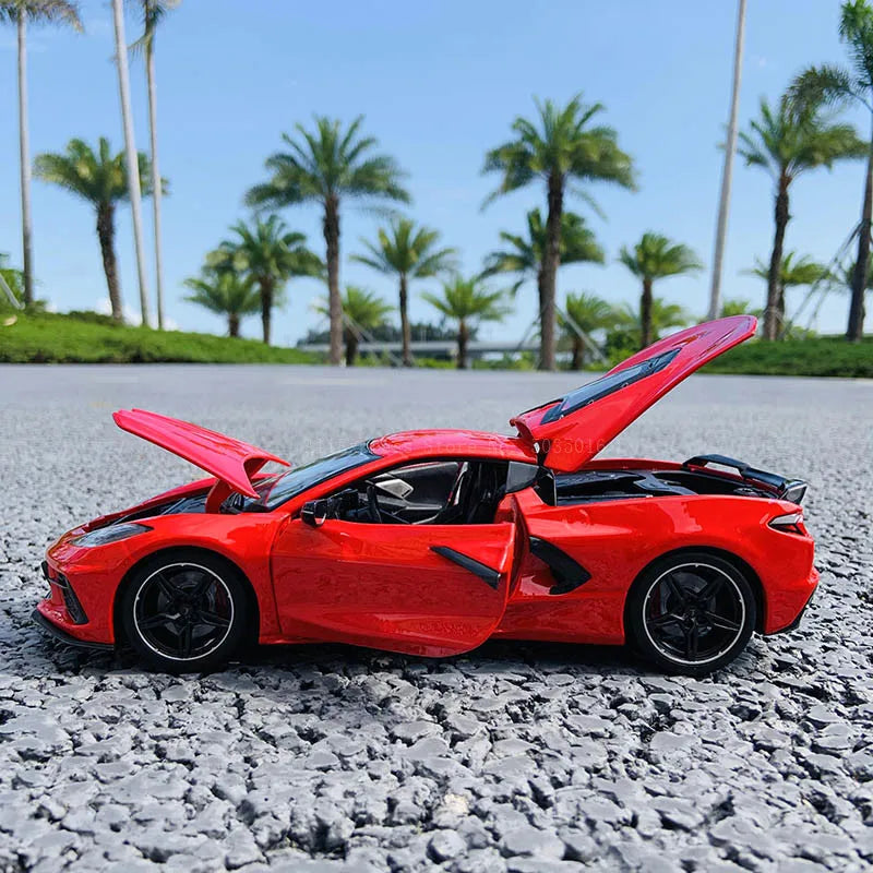 Maisto 1:18 2020 Chevrolet Corvette C8 Simulated Sports Car Alloy Retro Car Model Classic Car Model Car Decoration Collection