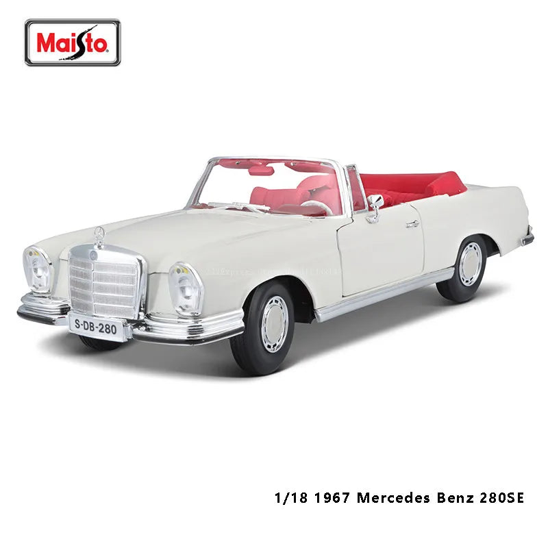 Maisto 1:18 Mercedes-Benz 300 SLR car Alloy Retro Car Model Classic Car Model Car Decoration Collection gift