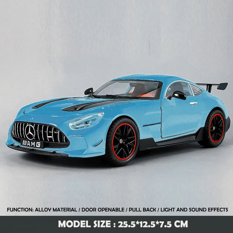 Alloy 1/18 Benz AMG GT-R Sport Car Model Diecast Toy Vehicles Children Boy Car Toy Birthday Gift Miniature Voiture Home Decor