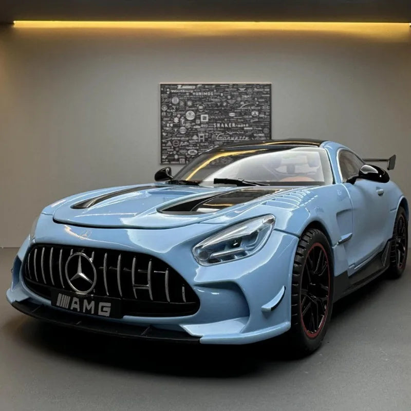 Alloy 1/18 Benz AMG GT-R Sport Car Model Diecast Toy Vehicles Children Boy Car Toy Birthday Gift Miniature Voiture Home Decor