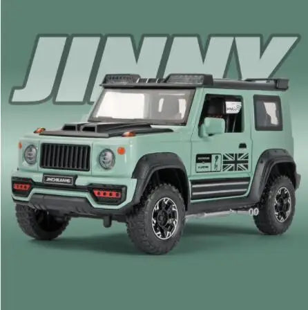 New 1:18 Jimnys SUV Alloy Car Diecasts Model Toy Vehicle Sound And Light Large Size Off-Road Metal Car Simulation Gifts Toys Boy