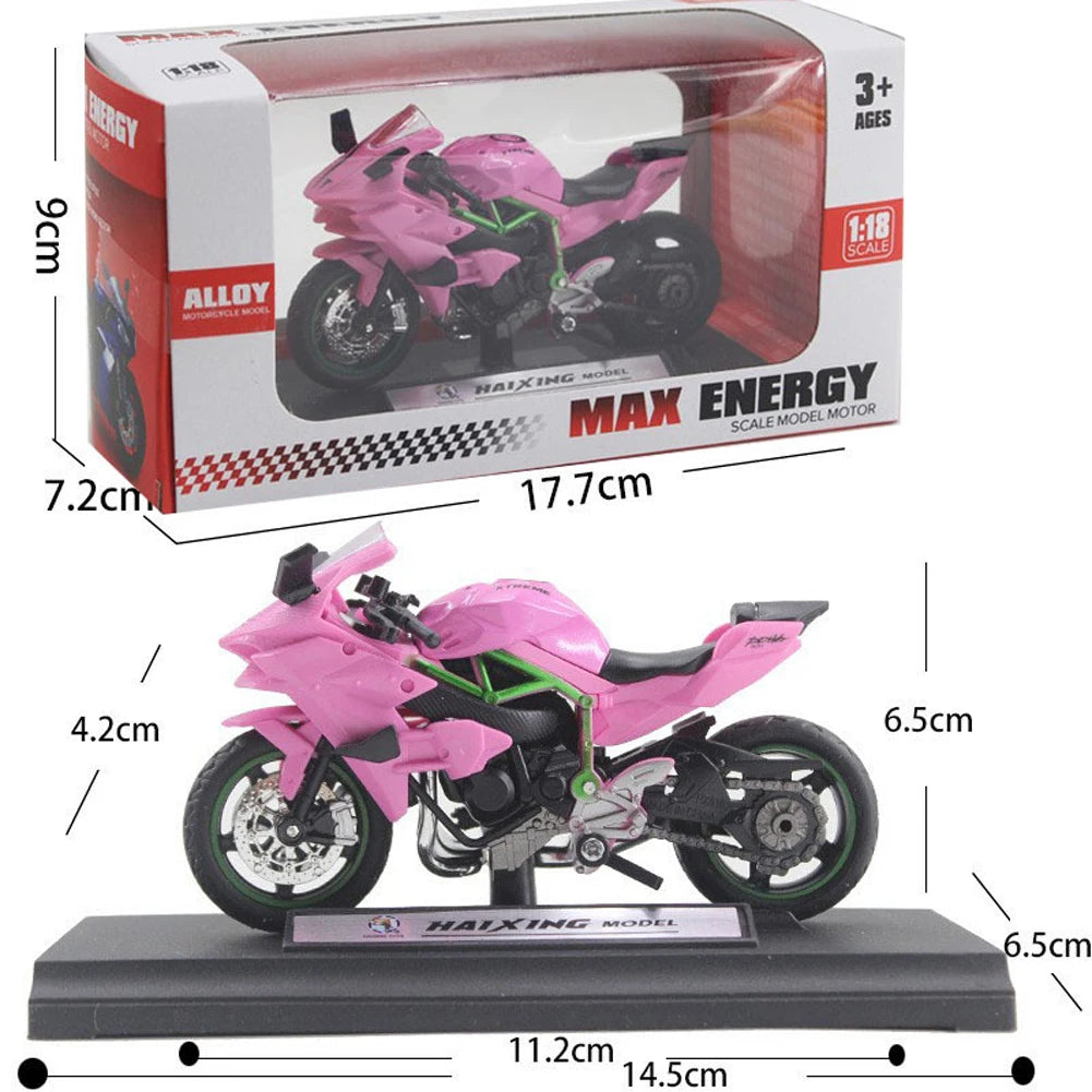 1:18 Home Children Plastic Car Decor Off-road Vehicle Collection Office Model Toy Diecast Motorcycle Simulation Portable