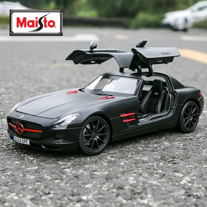 Maisto 1:18 Mercedes-Benz 300 SLR car Alloy Retro Car Model Classic Car Model Car Decoration Collection gift