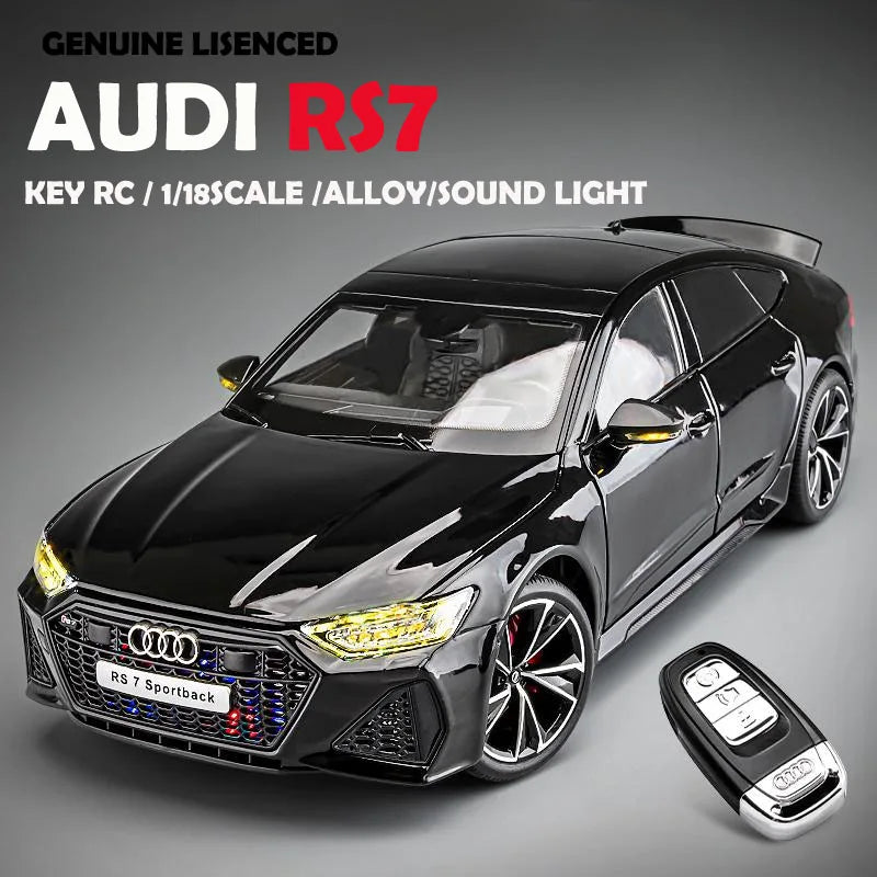 Official Licensed 1:18 AUDI RS7 Sportback Alloy Car Model Collectibles Miniature Voiture Home Decor Boyfriend Birthday Gift