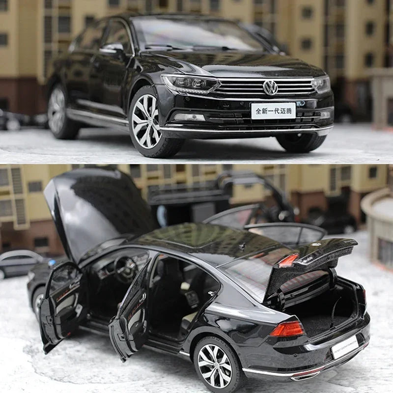 1:18 Original 2021 Volkswagen CC diecast alloy model, children's collection of decorative toys, holiday gifts for children.