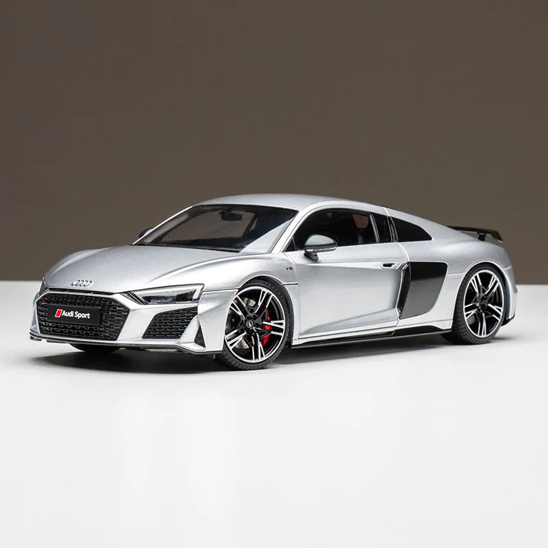 KENGFAI 1:18 R8 Diecast Alloy Model Car Miniature Sportcar Metal Vehicle Open All Door