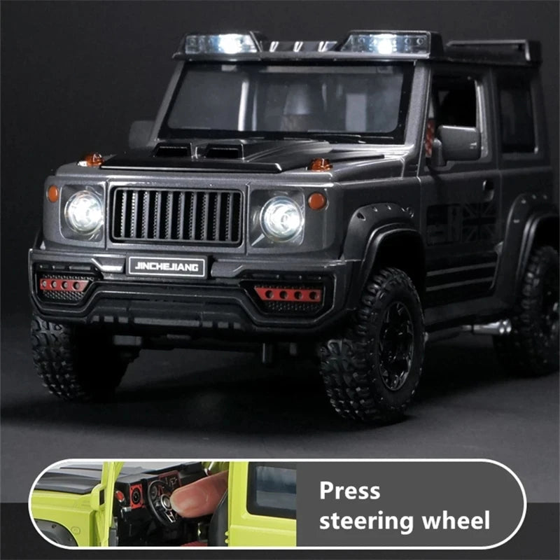 New 1:18 Jimnys SUV Alloy Car Diecasts Model Toy Vehicle Sound And Light Large Size Off-Road Metal Car Simulation Gifts Toys Boy
