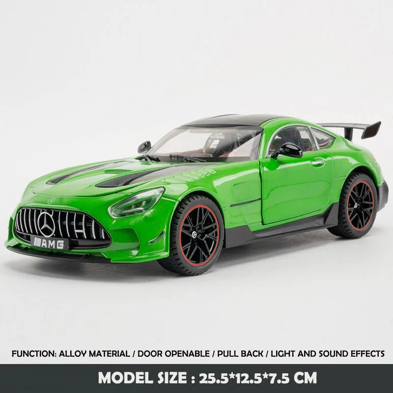 Alloy 1/18 Benz AMG GT-R Sport Car Model Diecast Toy Vehicles Children Boy Car Toy Birthday Gift Miniature Voiture Home Decor