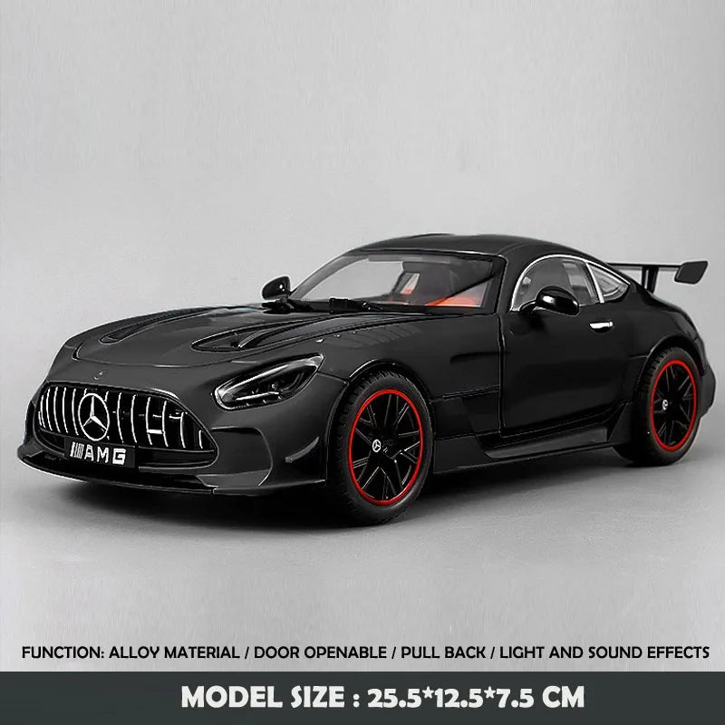 Alloy 1/18 Benz AMG GT-R Sport Car Model Diecast Toy Vehicles Children Boy Car Toy Birthday Gift Miniature Voiture Home Decor