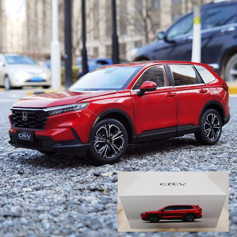 1:18 2024 HONDA CR-V CRV SUV Alloy Car Model Diecast Metal Vehicle Car Model Simulation Collection Childrens Toy Gift Decoration
