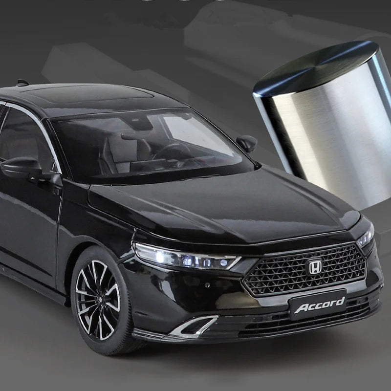 New 1:18 HONDA Accord Alloy Car Model Diecasts Metal Vehicles Car Model High Simulation Sound and Light Collection Kids Toy Gift