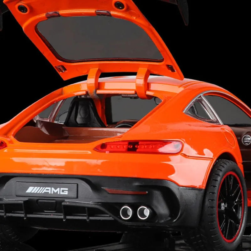 Alloy 1/18 Benz AMG GT-R Sport Car Model Diecast Toy Vehicles Children Boy Car Toy Birthday Gift Miniature Voiture Home Decor