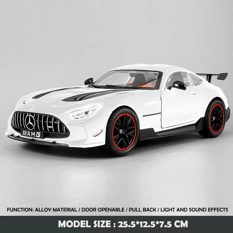 Alloy 1/18 Benz AMG GT-R Sport Car Model Diecast Toy Vehicles Children Boy Car Toy Birthday Gift Miniature Voiture Home Decor