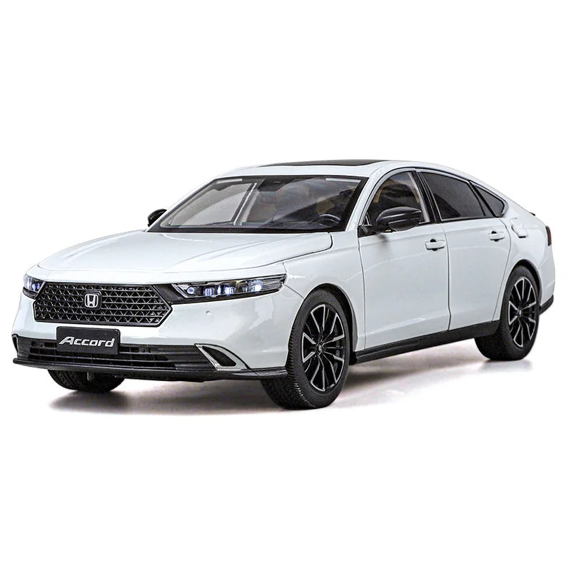 New 1:18 HONDA Accord Alloy Car Model Diecasts Metal Vehicles Car Model High Simulation Sound and Light Collection Kids Toy Gift