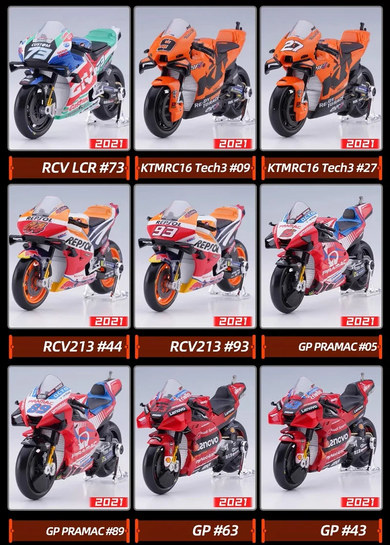 Maisto 1:18 2018 Motocycle Racing Diecast Motoycycle