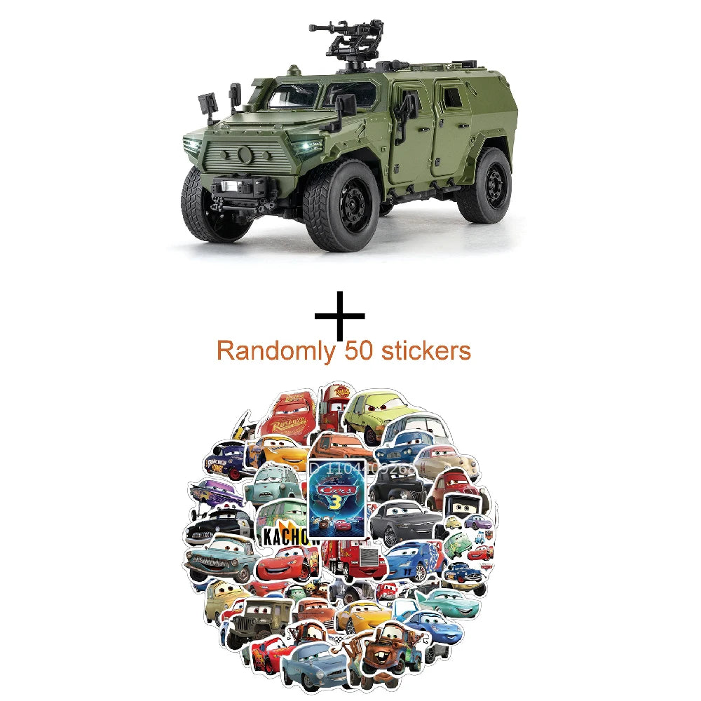 Large Size 1:18 Dongfeng Mengshi Car Model Toy Doors Opened Alloy Body Rubber Tires Military Off-Road Vehicles Gifts for Kids