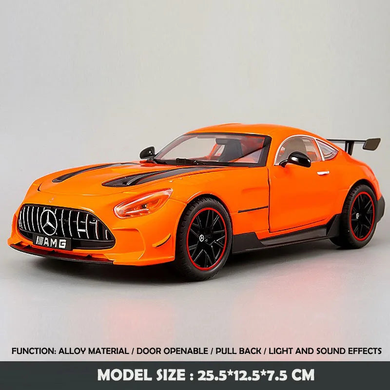 Alloy 1/18 Benz AMG GT-R Sport Car Model Diecast Toy Vehicles Children Boy Car Toy Birthday Gift Miniature Voiture Home Decor