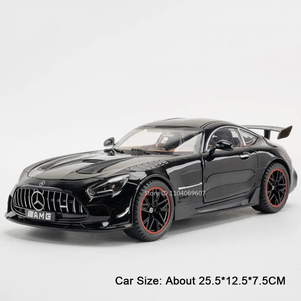 1:18 Model Toy AMG ONE GT-R Miniature Sports Cars Alloy Diecast Sound Light Doors Opened Pull Back Simulation Supercars Gifts