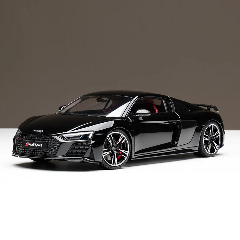 KENGFAI 1:18 R8 Diecast Alloy Model Car Miniature Sportcar Metal Vehicle Open All Door