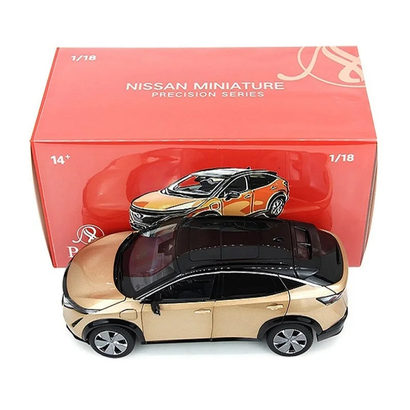 1:18 Scale Nissan Ariya 2022 Diecast Miniature Car Model 1/18 Metal Static Simulation Vehicle Toys Model Men's Hobby Collection