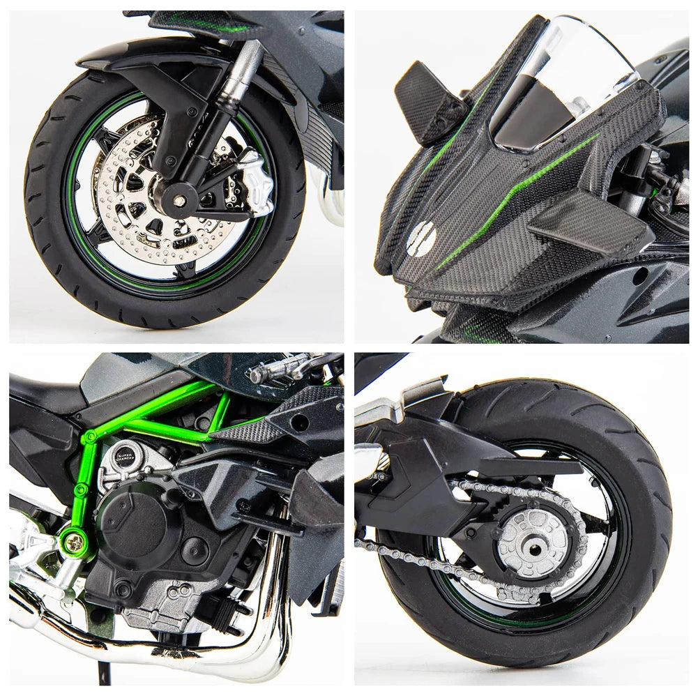 1:18 Home Children Plastic Car Decor Off-road Vehicle Collection Office Model Toy Diecast Motorcycle Simulation Portable