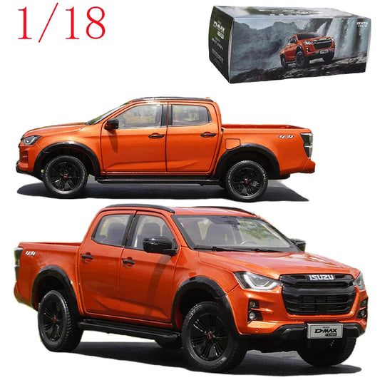 Diecast 1/18 Scale  ISUZU D-MAX Pickup 2023 Model Alloy Car Model Toys for Boys Gift