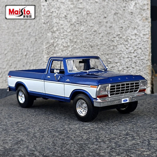 1:18 1979 Ford F150 Pickup Alloy Car Model Diecasts Metal Off-road Vehicles Car Model Simulation Collection Childrens Toys Gifts