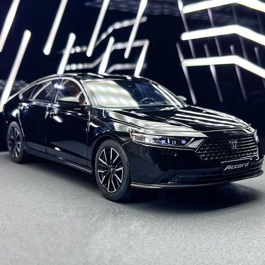 New 1:18 HONDA Accord Alloy Car Model Diecasts Metal Vehicles Car Model High Simulation Sound and Light Collection Kids Toy Gift