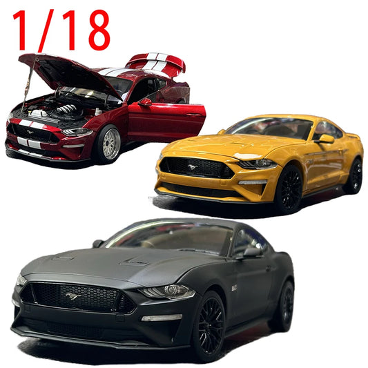 Master Diecast 1/18 Scale Ford Mustang 2019 Sports Car Model Alloy Ford Mustang 2019 Toy Car Model Collect Ornament Toy for Boy
