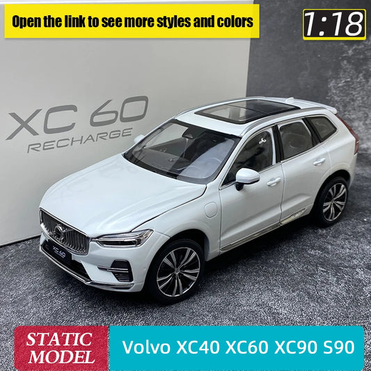 Diecast model 1:18 scale new XC60 XC40 XC90 S90 alloy car model SUV sedan static display collection